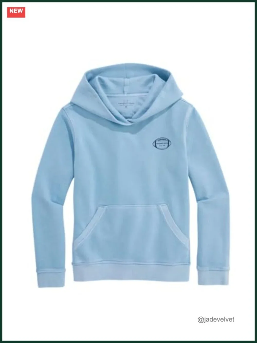 Boys Surf Terry Football Graphic Hoodie Big Kid Pullover